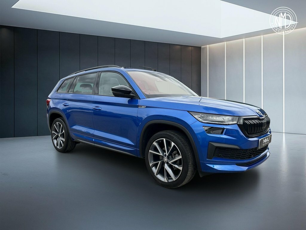 Skoda Kodiaq 2022 1.5 Tsi Act Sportline Dsg Euro 6 Ss 7 Blue
