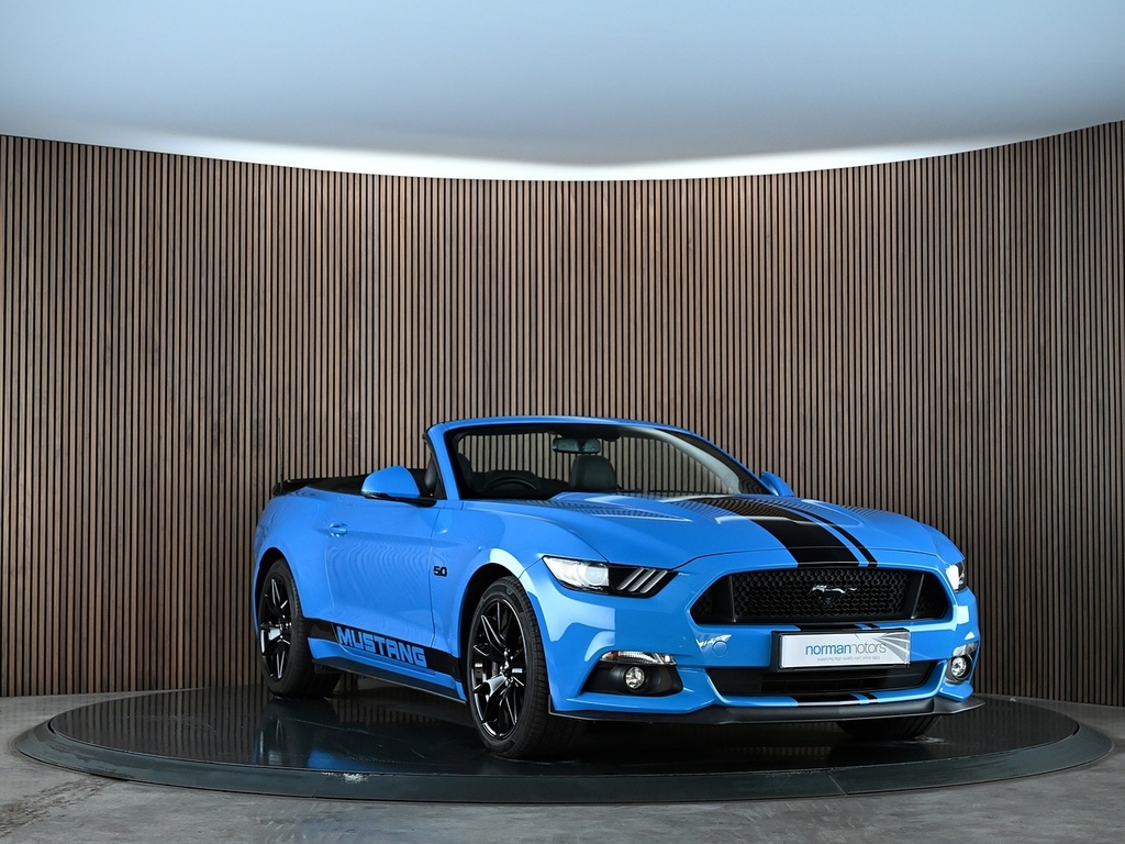 Ford Mustang 5.0 V8 Gt Convertible Selshift Euro 6 Blue #4