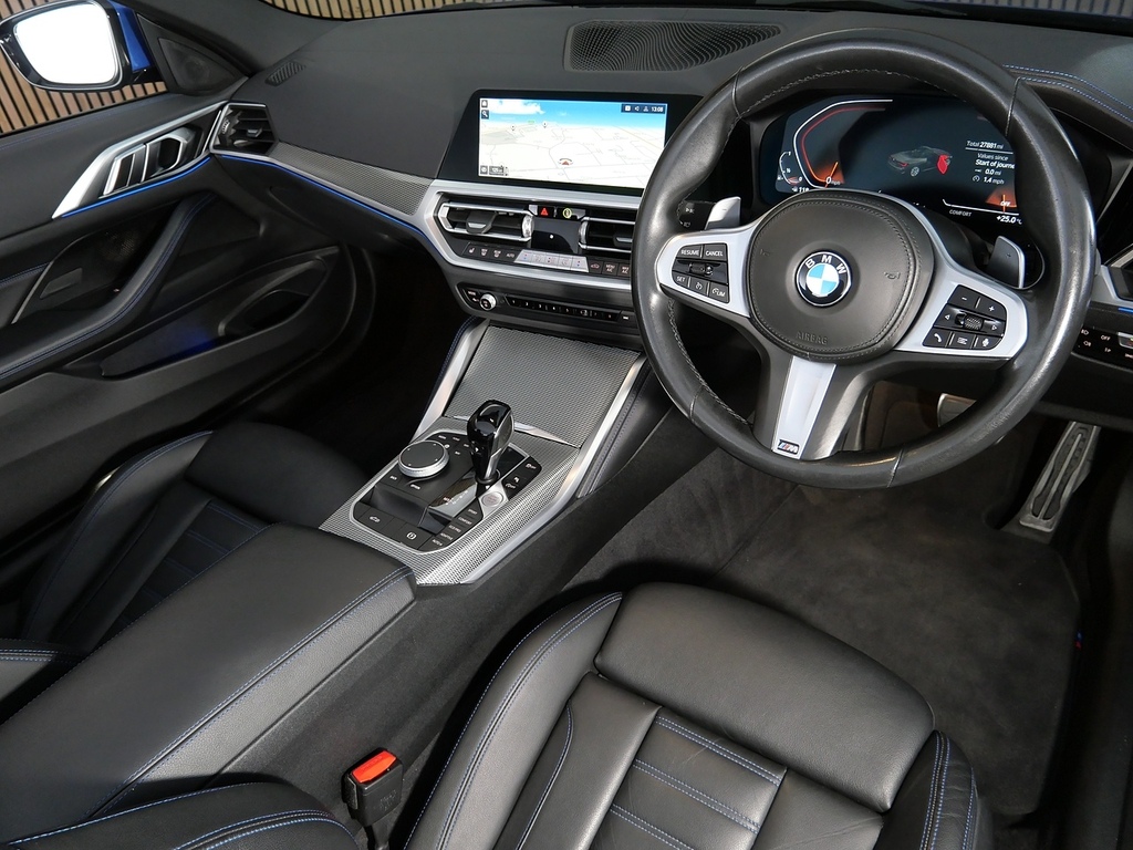 BMW 4 Series 2.0 420I M Sport Convertible Euro Blue #3