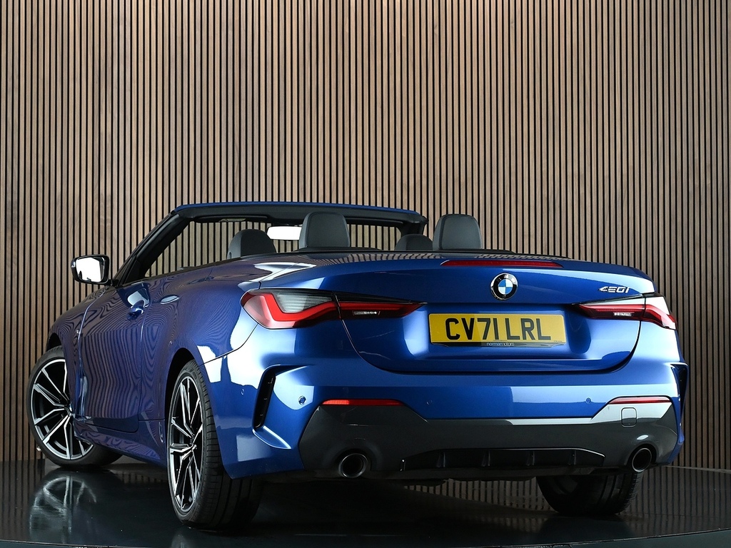 BMW 4 Series 2.0 420I M Sport Convertible Euro Blue #2