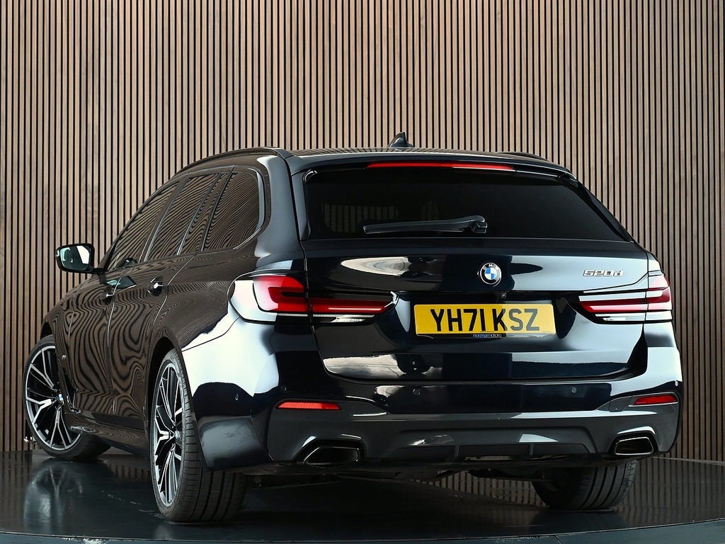 BMW 5 Series 2.0 520D Mht M Sport Touring Hybrid Ste Black #2
