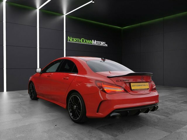Mercedes-Benz CLA Class 2018 2.1 Cla220d Amg Line Night Edition Coupe Red #4