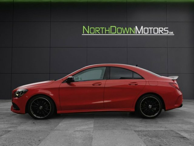 Mercedes-Benz CLA Class 2018 2.1 Cla220d Amg Line Night Edition Coupe Red #3