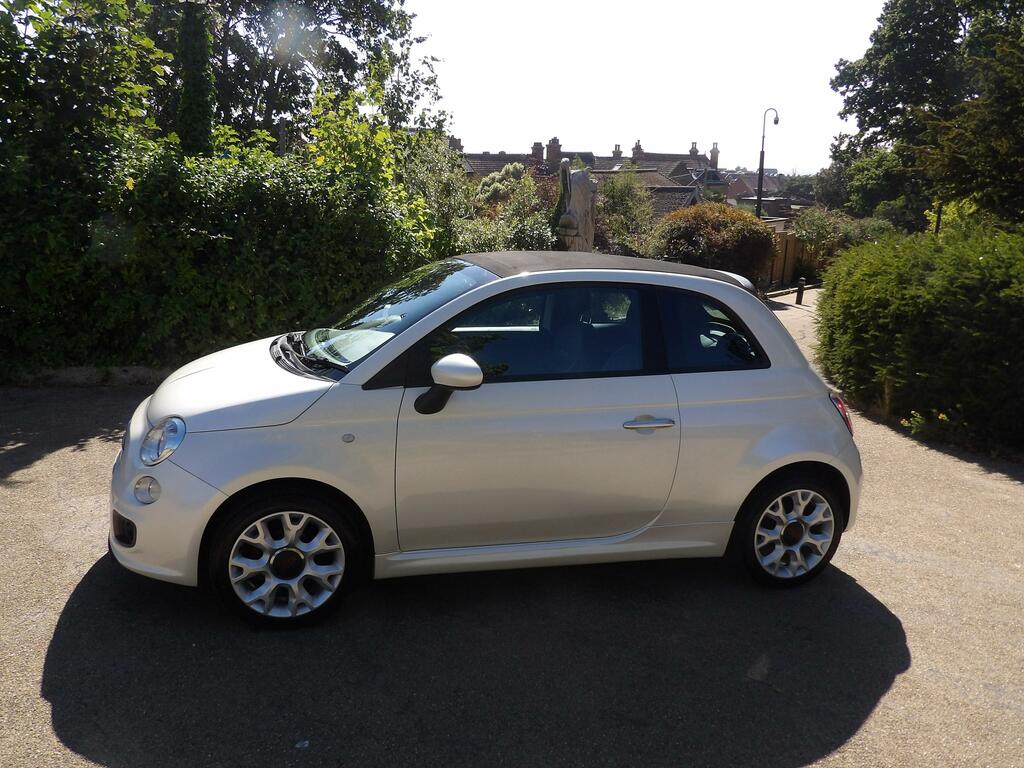 Fiat 500C 1.2 S Convertible Euro 6 Ss White #3