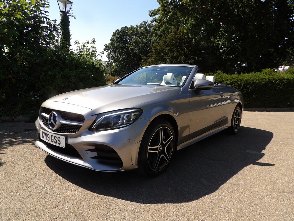 Mercedes-Benz C Class 2.0 C220d Amg Line Premium Cabriolet Silver