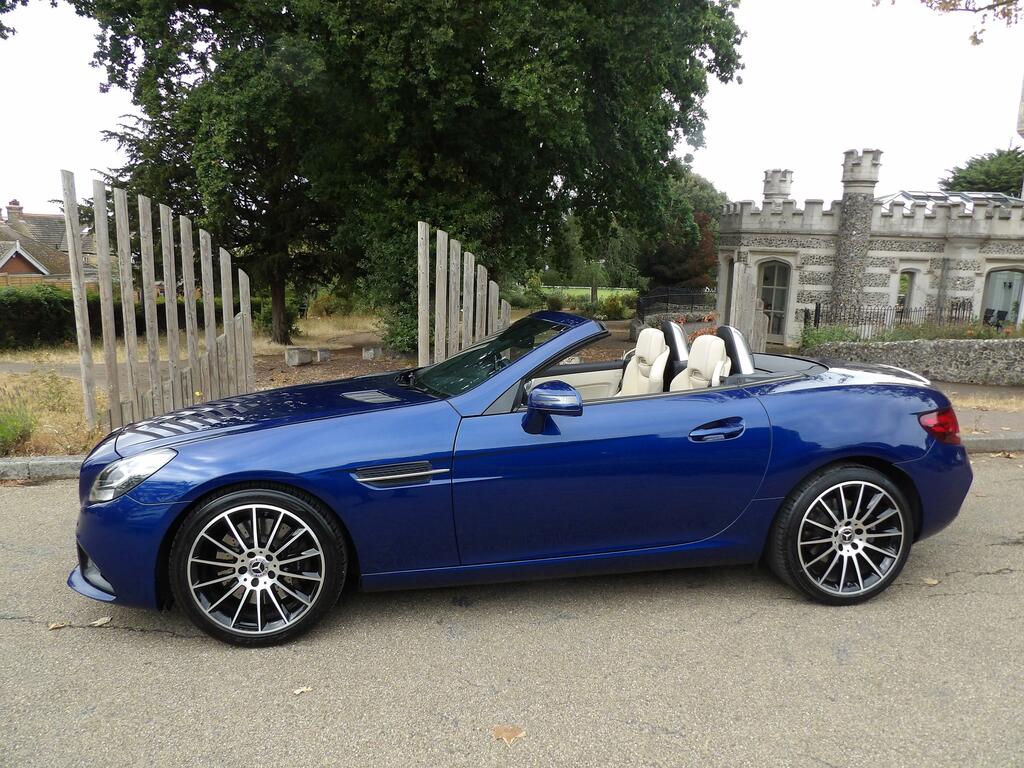 Mercedes-Benz SLC 2.0 Slc300 Amg Line Convertible G-troni Blue #5