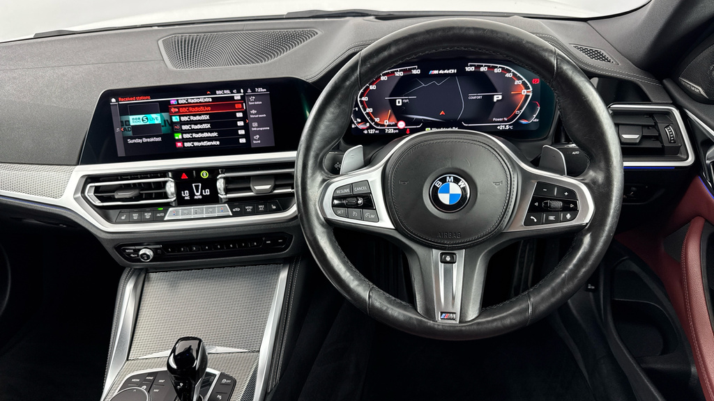 BMW 4 Series M440i Xdrive Convertible White #5