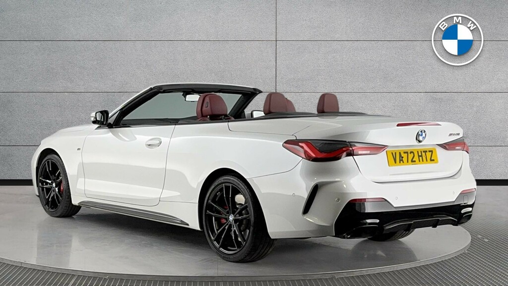 BMW 4 Series M440i Xdrive Convertible White #2