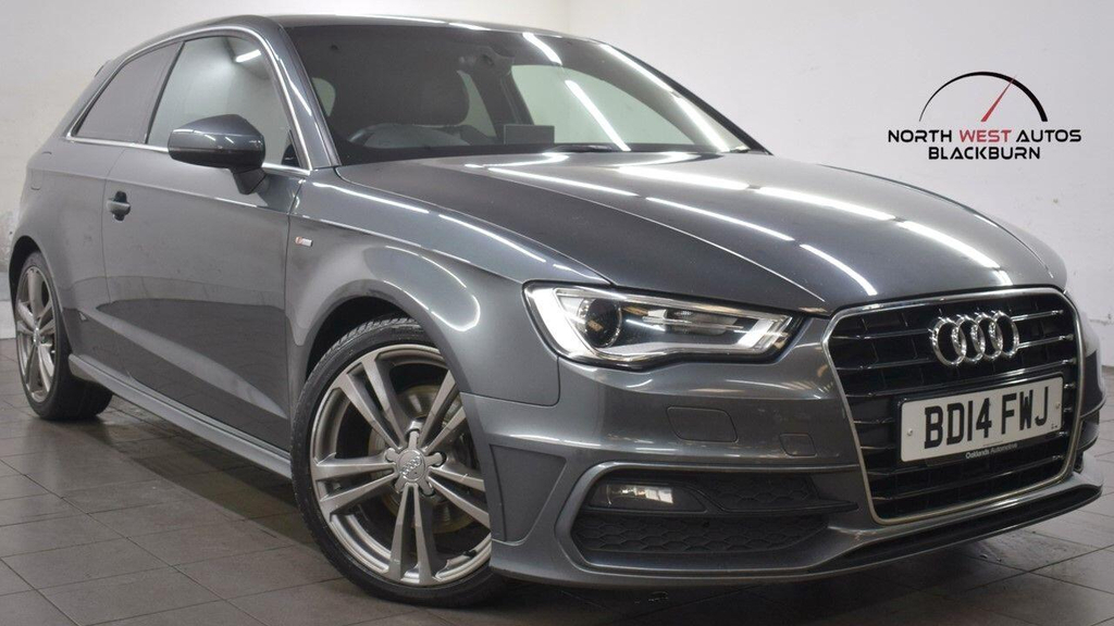 Audi A3 2.0 Tdi S Line Euro 6 Ss BD14FWJ Grey