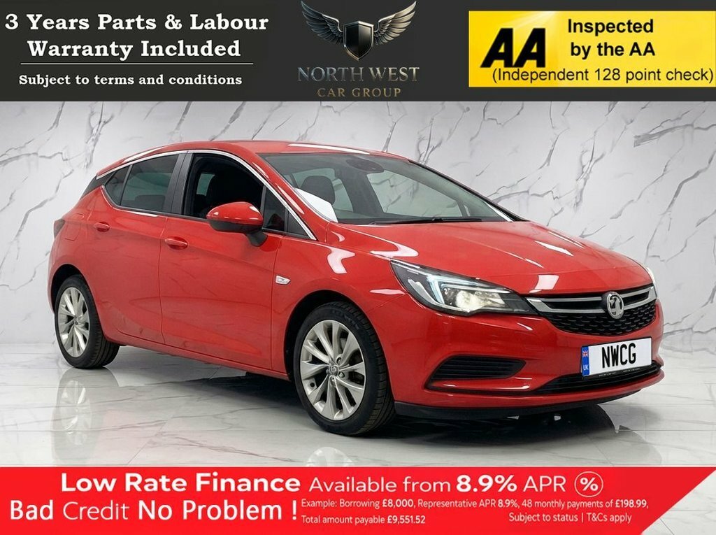 Vauxhall Astra 1.6L Design Red