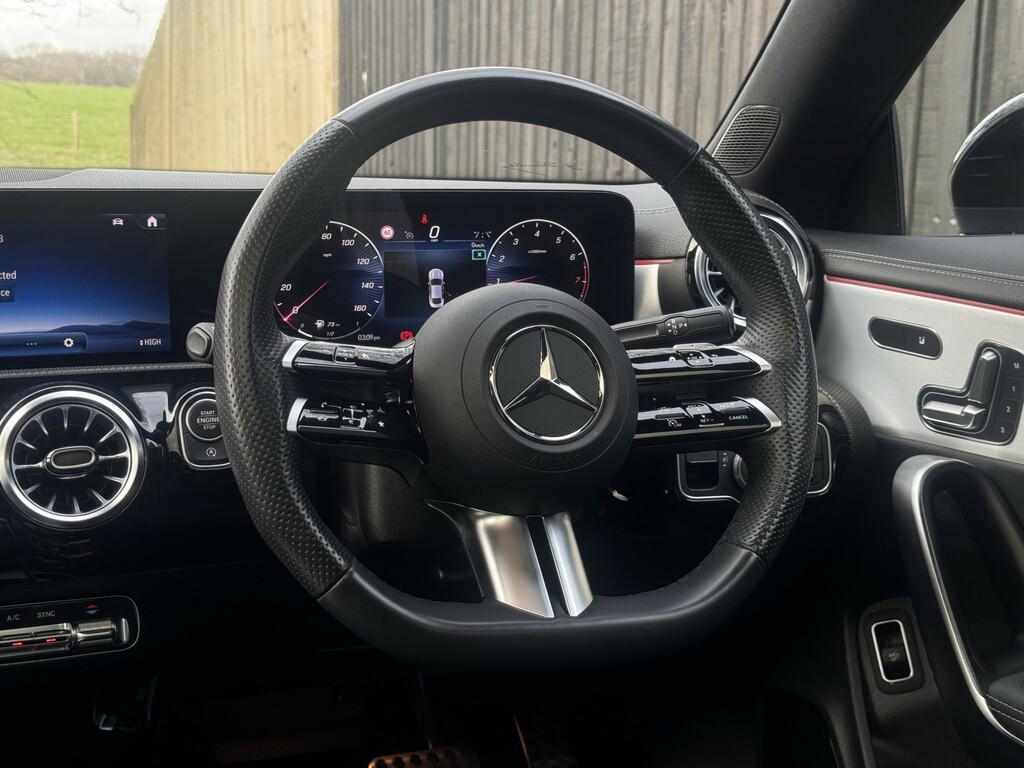 Mercedes-Benz CLA Class Saloon 1.3 Cla180h Mhev Amg Line 202323 KJ23YNH White #3