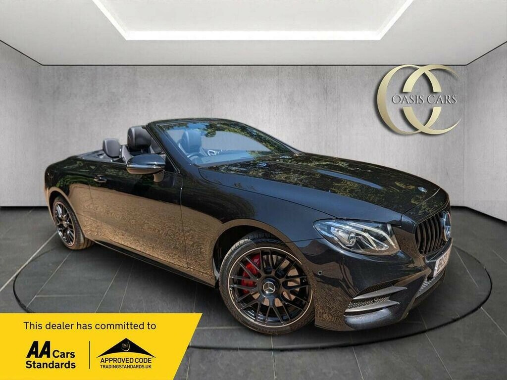 Mercedes-Benz E Class Convertible 2.9 E400d Amg Line Cabriolet G-tronic Black