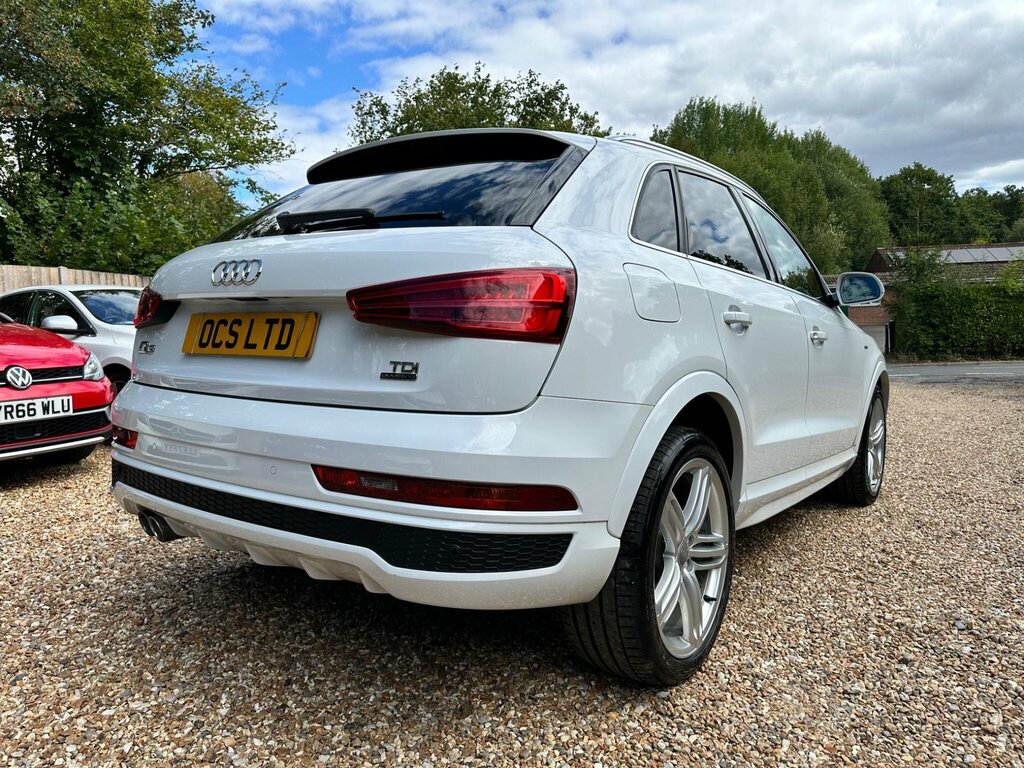 Audi Q3 2.0 Tdi S Line Plus S Tronic Quattro Euro 6 Ss White #4