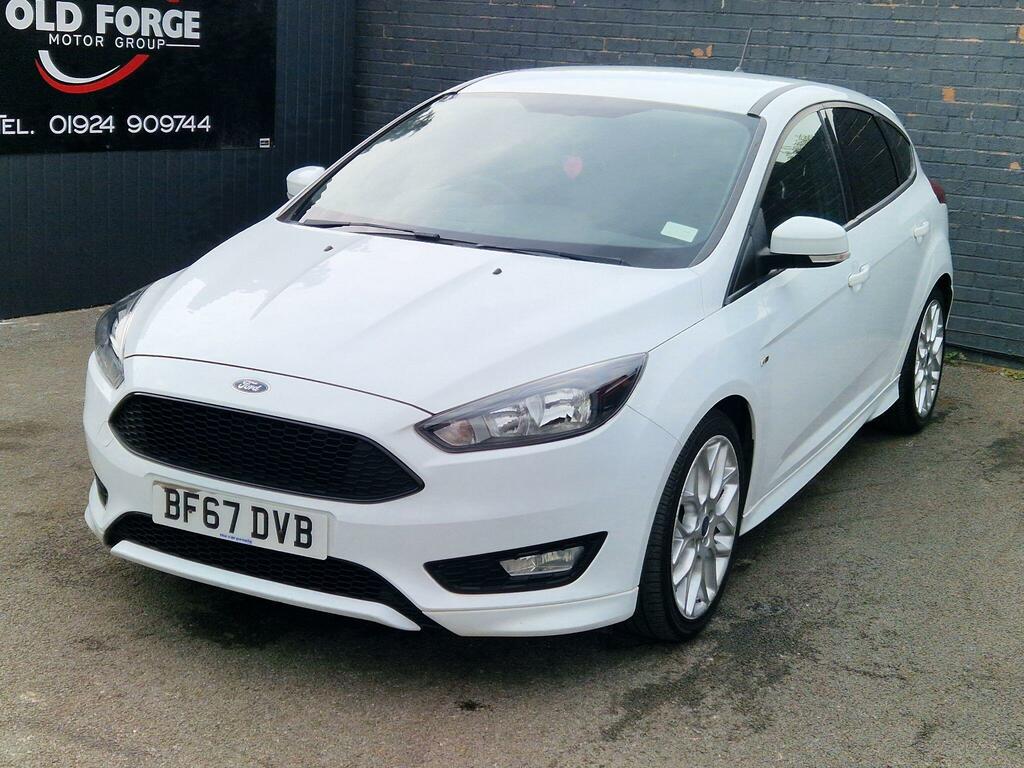Ford Focus 1.0T Ecoboost St-line Euro 6 Ss White #4