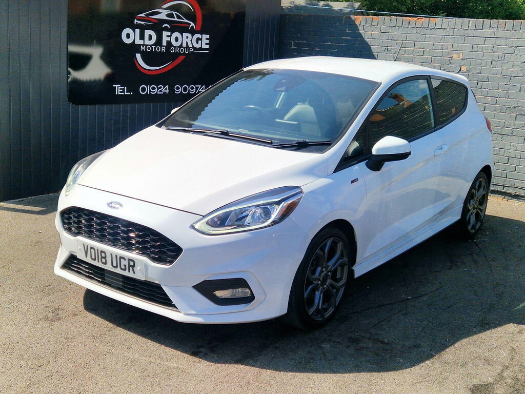 Ford Fiesta 1.0T Ecoboost St-line X Euro 6 Ss White #4