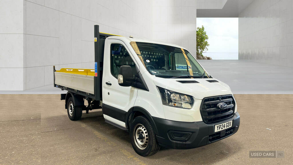 Ford Transit Custom 2.0 Ecoblue 130Ps Chassis Cab White