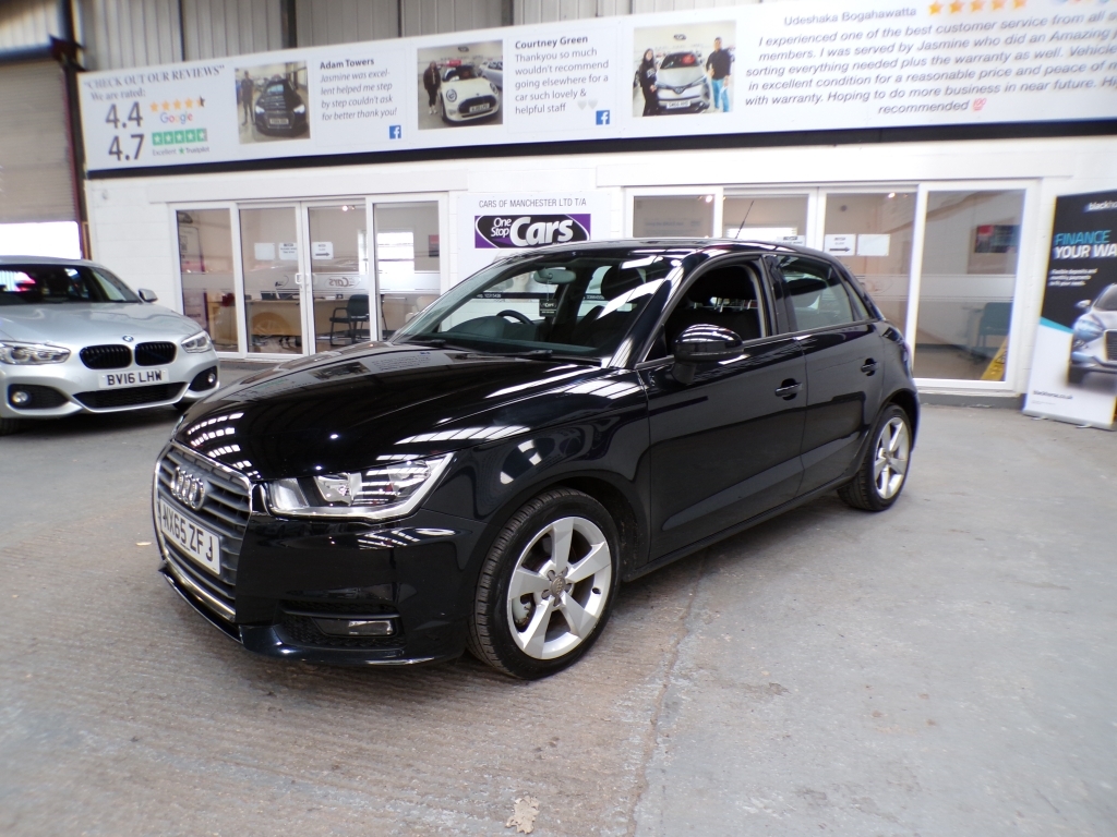 Audi A1 1.6 Sportback Tdi Sport NX65ZFJ Black #2