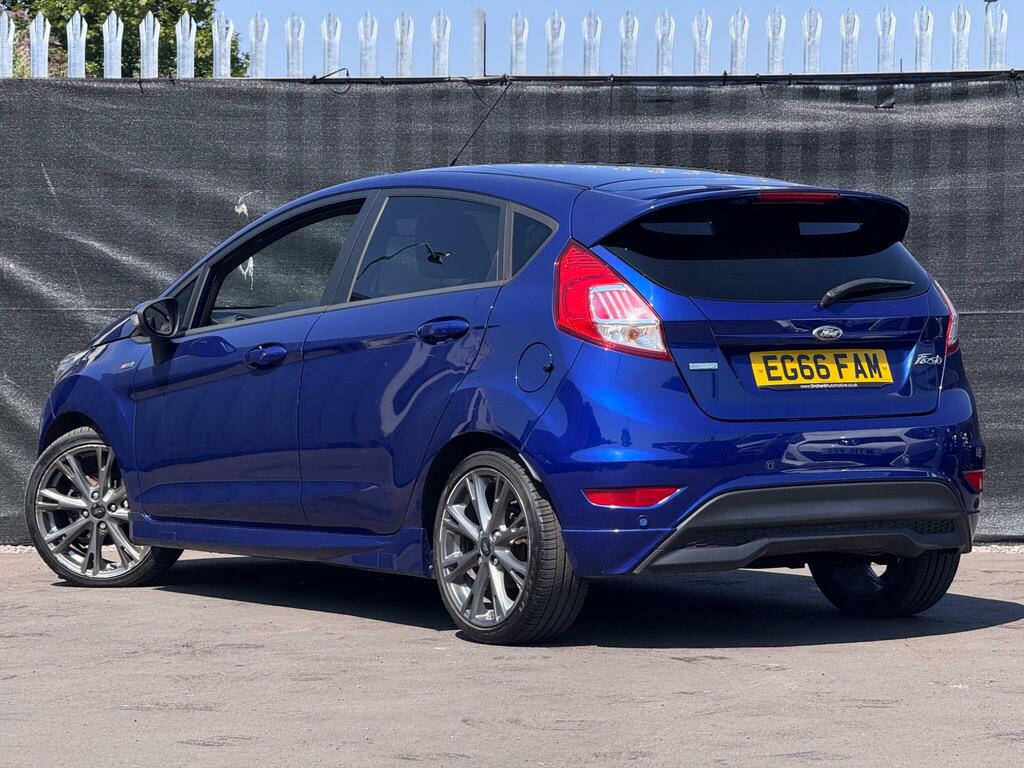 Ford Fiesta 1.0T Ecoboost St-line Euro 6 Ss EG66FAM Blue #2