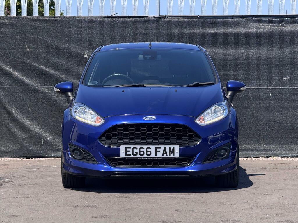 Ford Fiesta 1.0T Ecoboost St-line Euro 6 Ss EG66FAM Blue #4