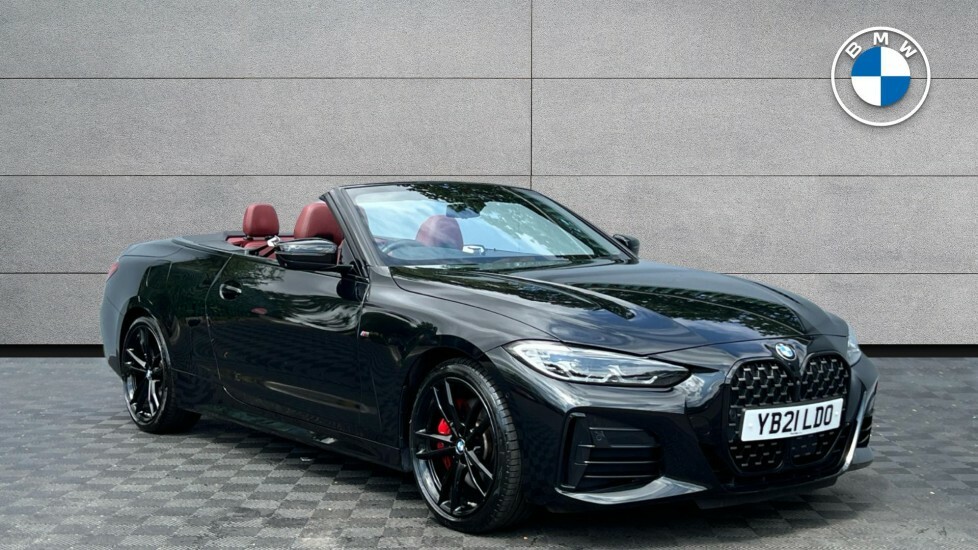 BMW 4 Series M440i Xdrive Convertible YB21LDO Black #2