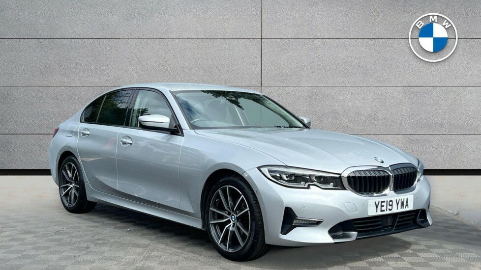BMW 3 Series 320D Sport Saloon YE19YWA Silver #2
