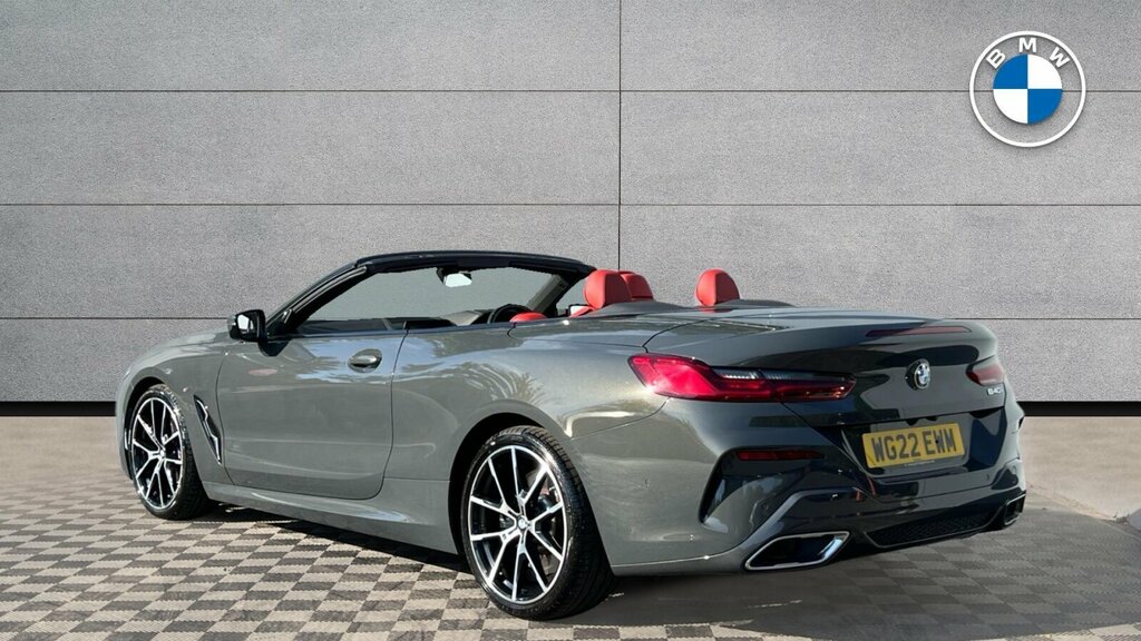 BMW 8 Series 840I Convertible Grey #4