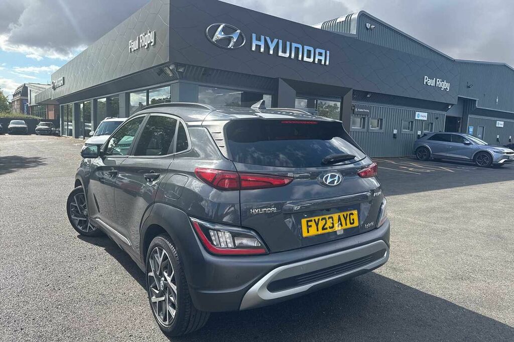 Hyundai Kona 1.6 Gdi Hybrid Ultimate Dct FY23AYG Grey #2