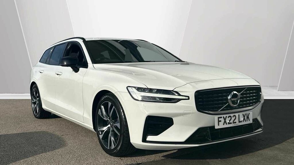 Volvo V60 R-design, B4 Mild Hybrid White