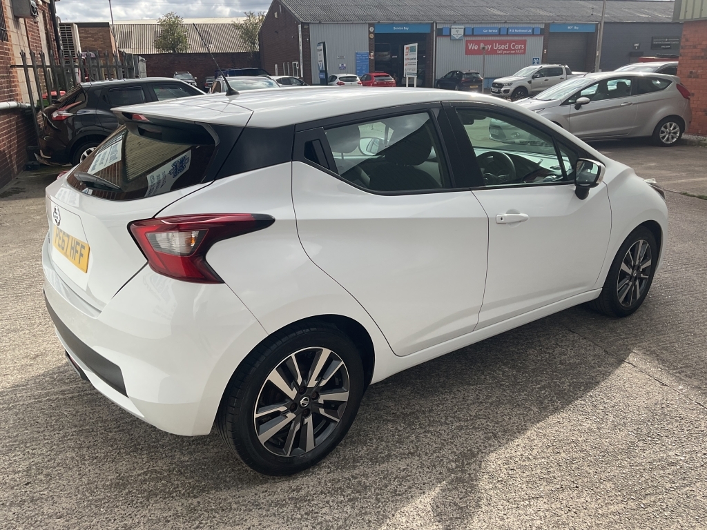 Nissan Micra Hatchback 1.0 Acenta White #5