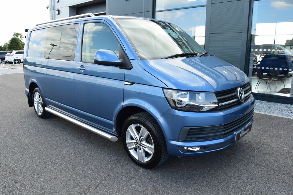 Volkswagen Transporter 2.0 Tdi T32 Bluemotion Tech Highline Kombi Double Blue #5