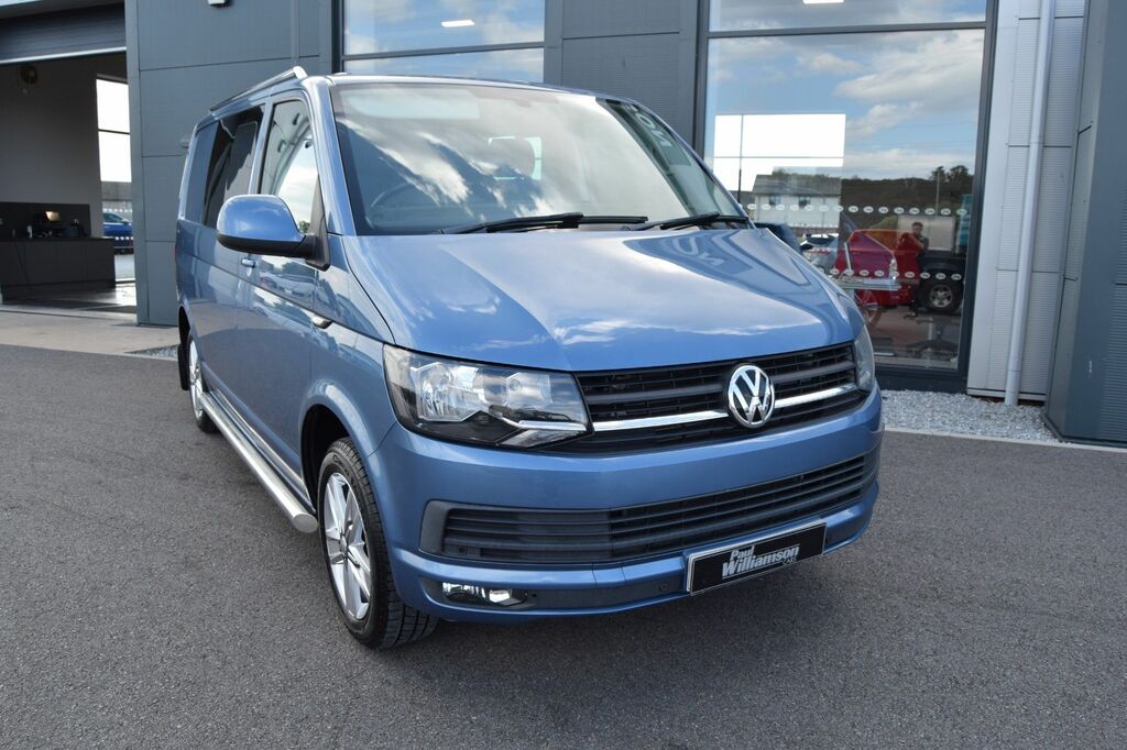 Volkswagen Transporter 2.0 Tdi T32 Bluemotion Tech Highline Kombi Double Blue #3