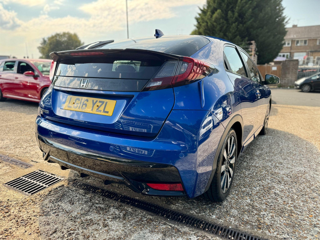 Honda Civic 1.6 I-dtec S. 20 Road Tax. Econom Red #26