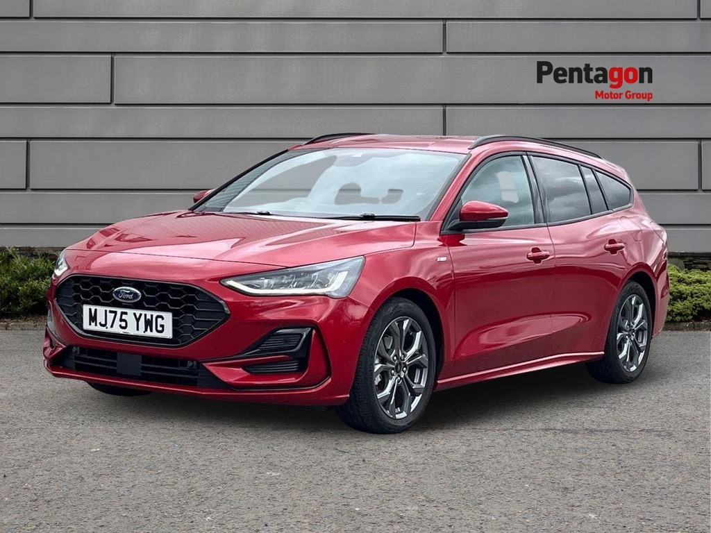 Ford Focus 1.0T Ecoboost Mhev St Line Estate Hybri MJ75YWG Red #3