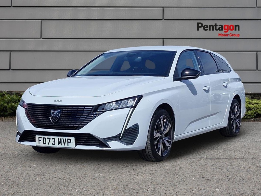 Peugeot 308 SW 1.2 Puretech Allure Estate Eat Euro 6 White #3