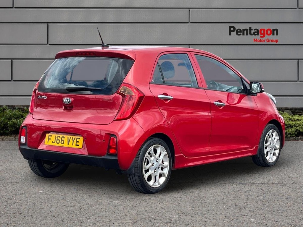 Kia Picanto 1.25 3 Hatchback Euro 6 Snav FJ66VYE Red #4