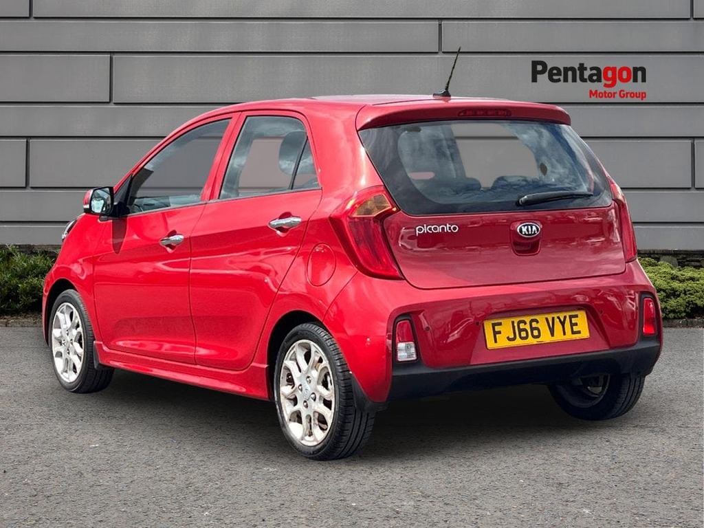 Kia Picanto 1.25 3 Hatchback Euro 6 Snav FJ66VYE Red #2