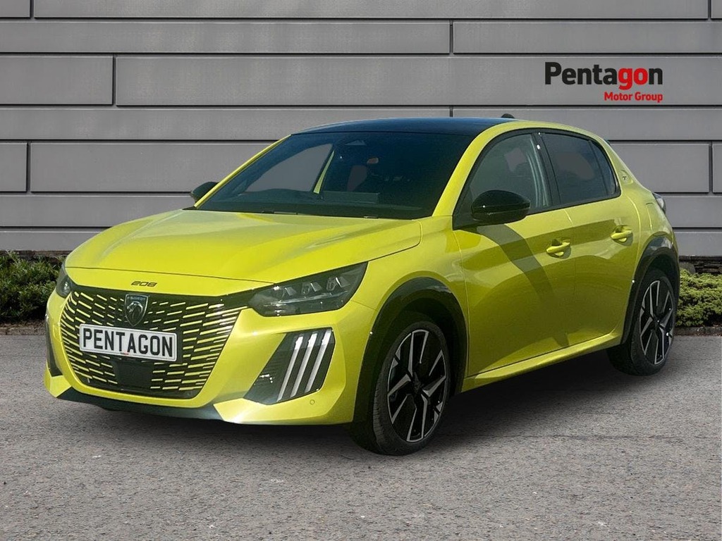 Peugeot 208 1.2 Turbo Gt Hatchback Euro 6 S FV26XJX Yellow #3