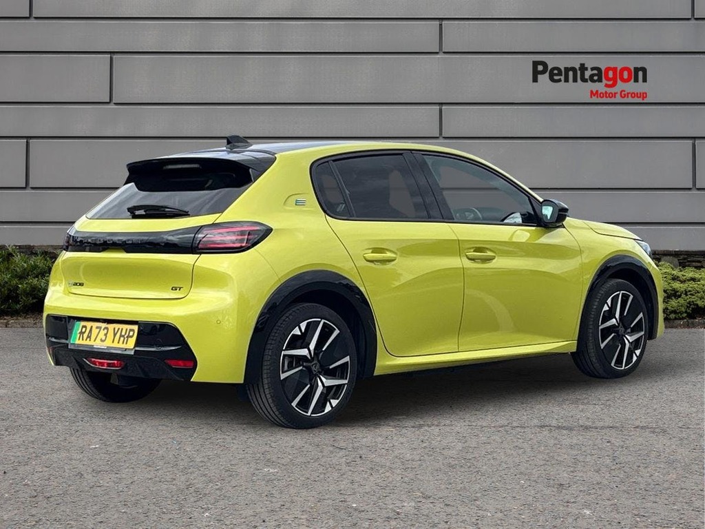 Peugeot e-208 51Kwh Gt Hatchback 11Kw Charger Yellow #4