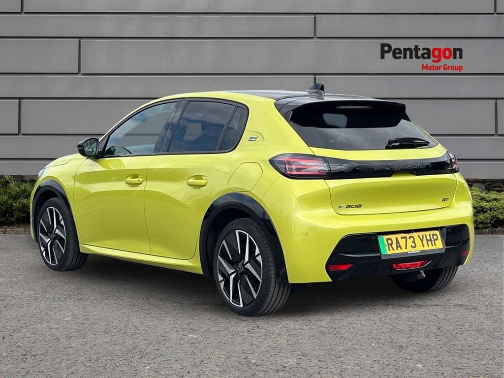 Peugeot e-208 51Kwh Gt Hatchback 11Kw Charger Yellow #2