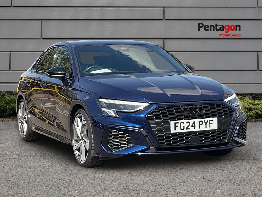 Audi A3 2.0 Tdi 35 Black Edition Saloon S Troni Blue