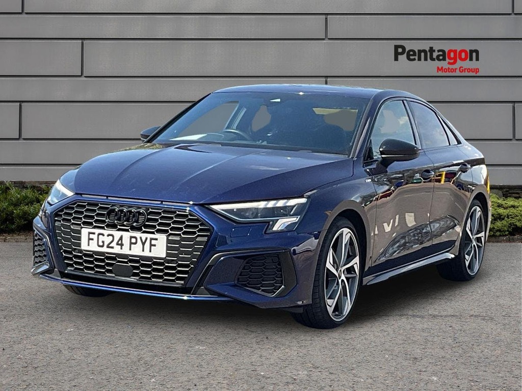 Audi A3 2.0 Tdi 35 Black Edition Saloon S Troni Blue #3
