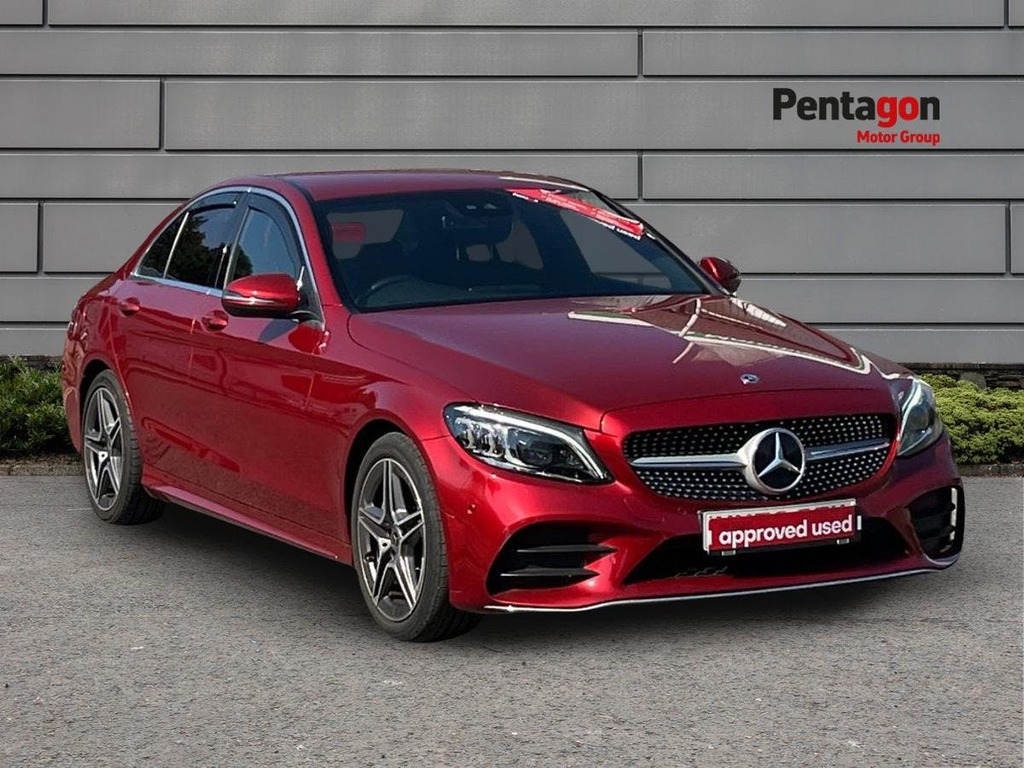 Mercedes-Benz C Class 2.0 C300d Amg Line Edition Premium Saloon Di Red