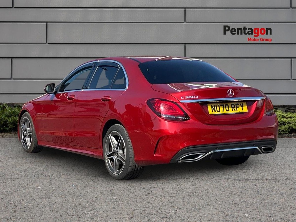 Mercedes-Benz C Class 2.0 C300d Amg Line Edition Premium Saloon Di Red #2