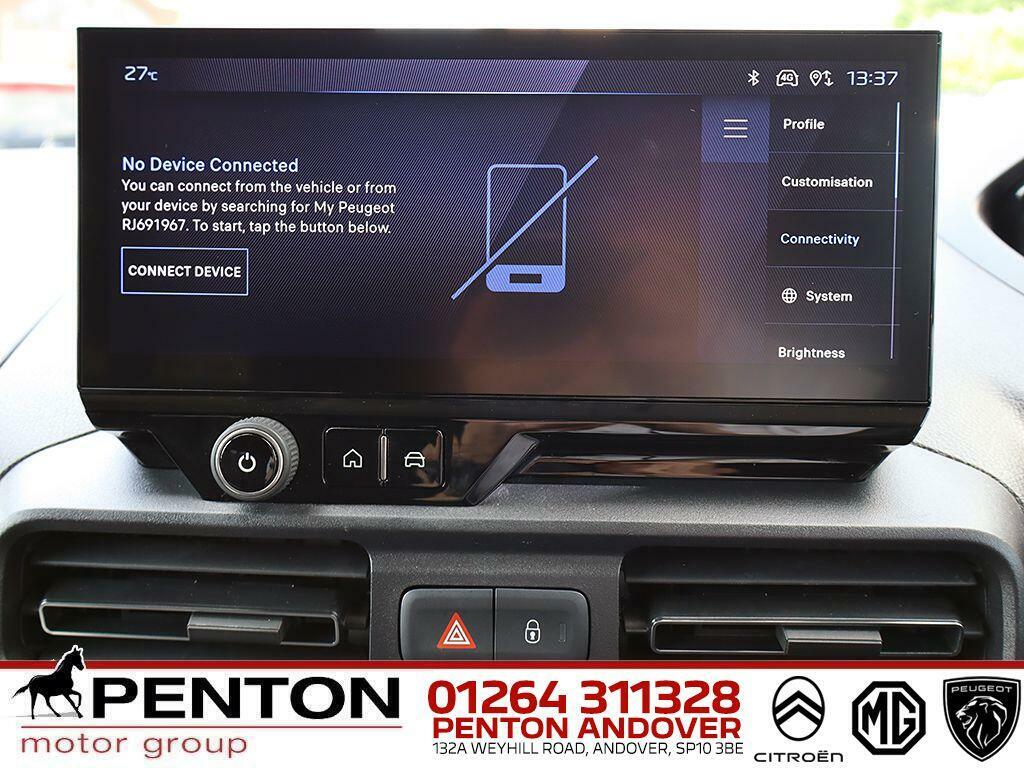 Peugeot Partner 1000 1.5 Bluehdi 100 Professional Van White #15