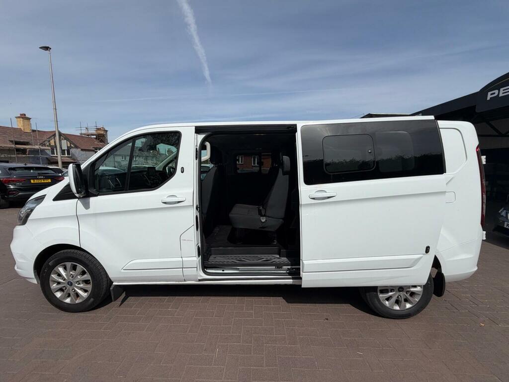 Ford Transit Custom 2.0 300 Ecoblue Limited Crew Van L2 H1 Euro 6 Ss White #4