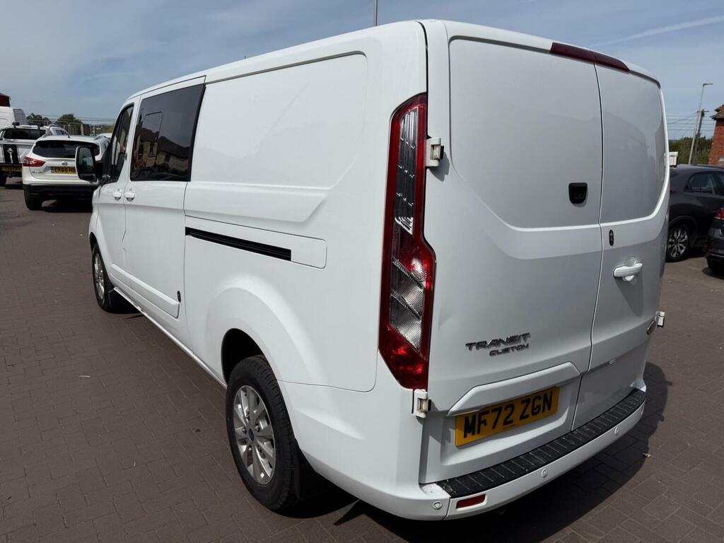 Ford Transit Custom 2.0 300 Ecoblue Limited Crew Van L2 H1 Euro 6 Ss White #5