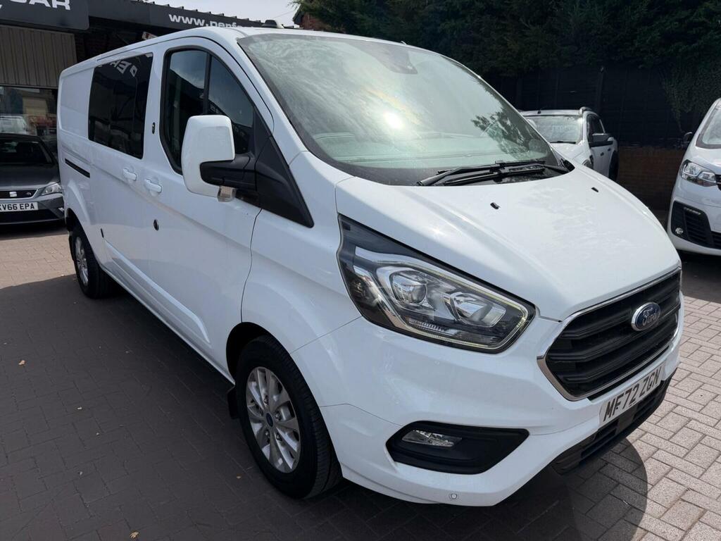 Ford Transit Custom 2.0 300 Ecoblue Limited Crew Van L2 H1 Euro 6 Ss White #2