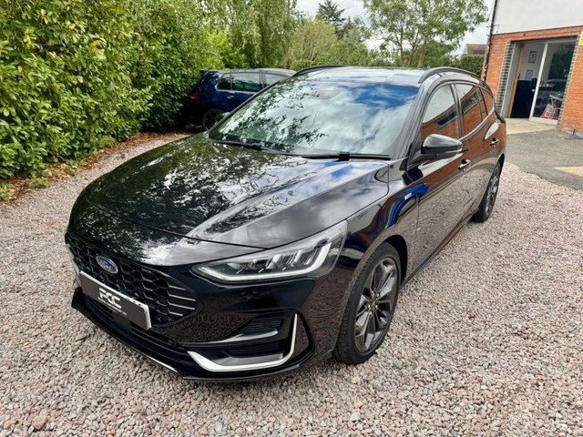 Ford Focus 2022 1.0T Ecoboost Mhev St-line Vignale Estate LV72WGK Black #6