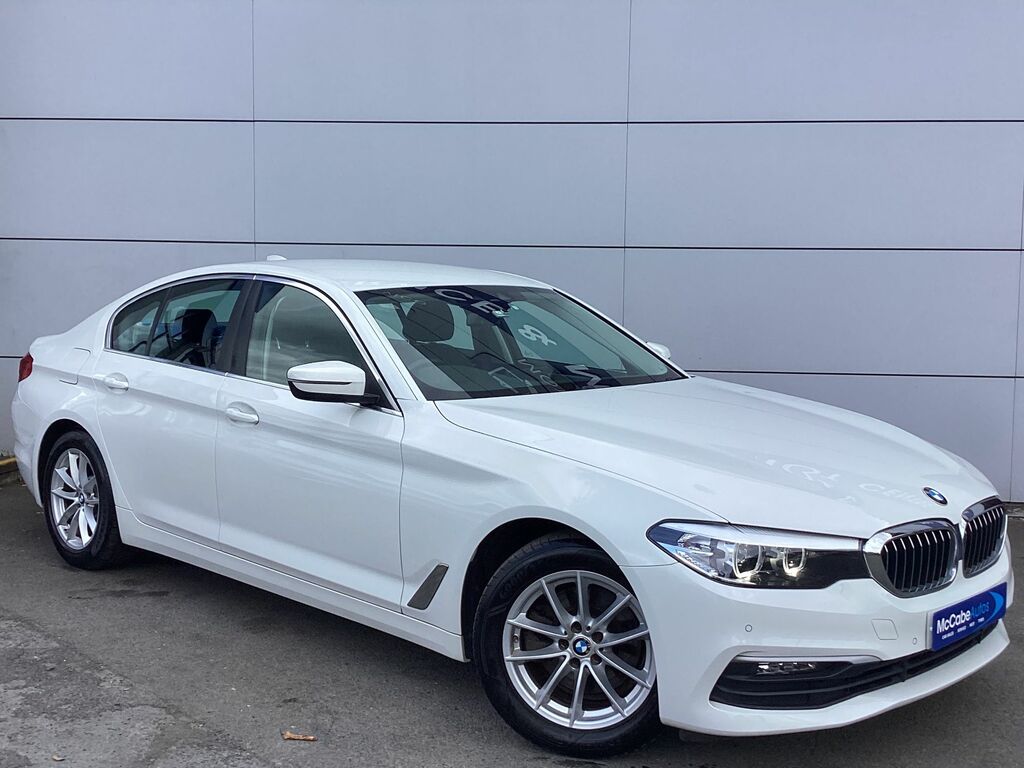 BMW 5 Series 2.0 520D Mht Se Saloon Hybrid Euro White