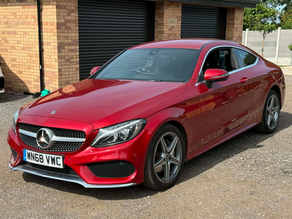 Mercedes-Benz C Class 2.1 C220d Amg Line Coupe G-tronic Euro Red
